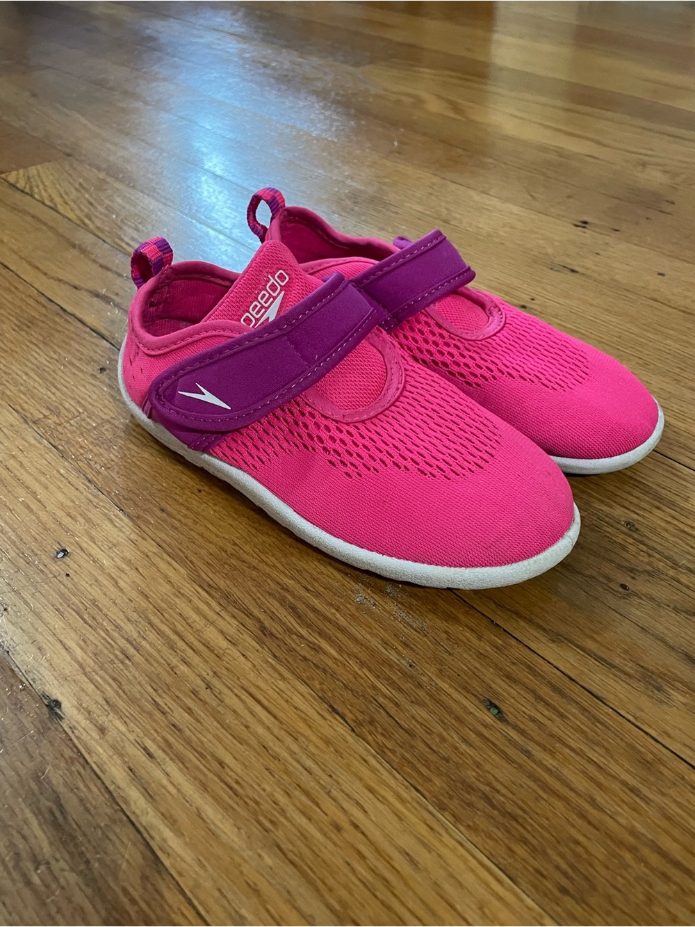 Speedo Kids Surfwalker Hot Pink and Purple Water Shoes with Velcro Strap